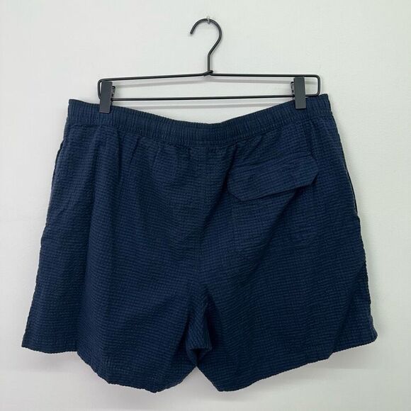 ASPESI Unisex Navy Cotton Seersucker Three Button Blazer Drawstring Short Set - Picture 9 of 14